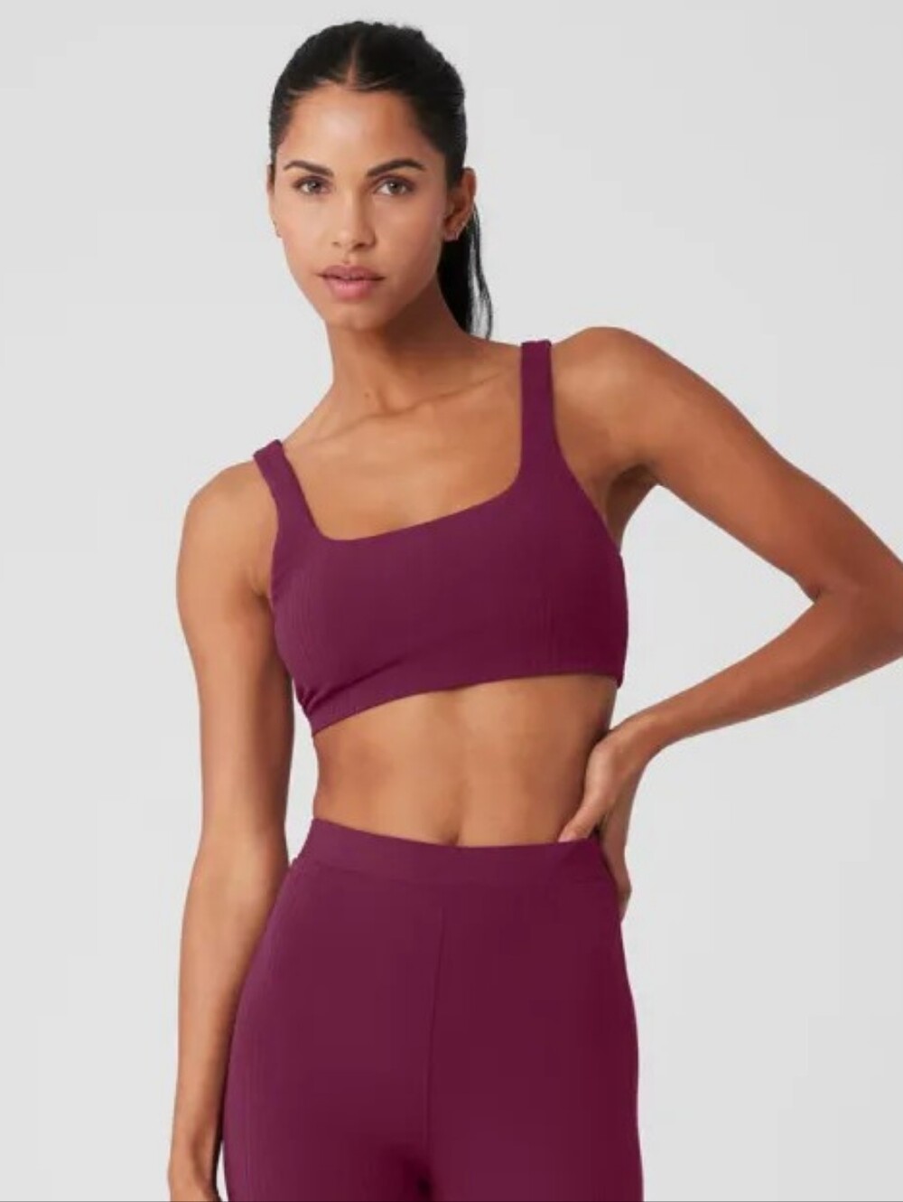 ALO Yoga Run It Back Bra – Wild Berry - XS